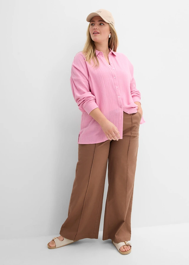 Chemisier en gaze de coton, Couleur: rose used