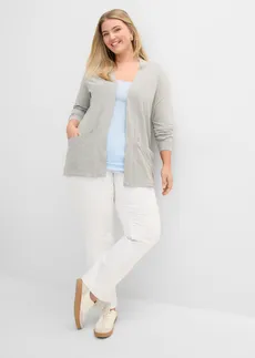 Shirtvest van een zachte viscosemix, Kleur: lichtgrijs gemêleerd