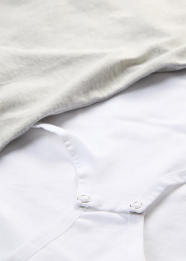 Body met zacht katoen (set van 2) • wit+lichtgrijs gemêleerd • product-page.page-title-suffix