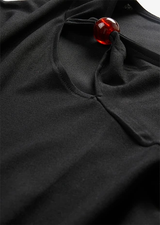 Robe en jersey Punto di Roma • noir • Boutique bonprix