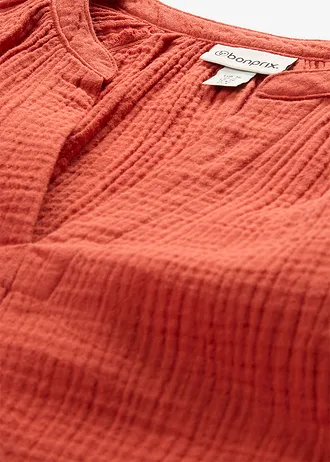 Blúzka, oversize z mušelínu • škoricovo červená • obchod bonprix