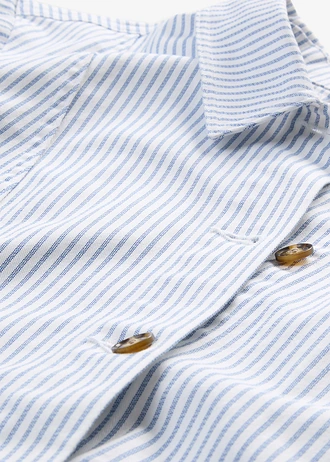 Csíkos farmerdzseki • fehér-kék denim csíkos • bonprix áruház