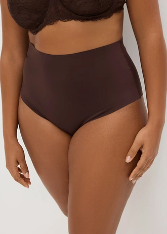 Lot de 2 slips sculptants ultra légers sans coutures, Couleur: 2x marron foncé