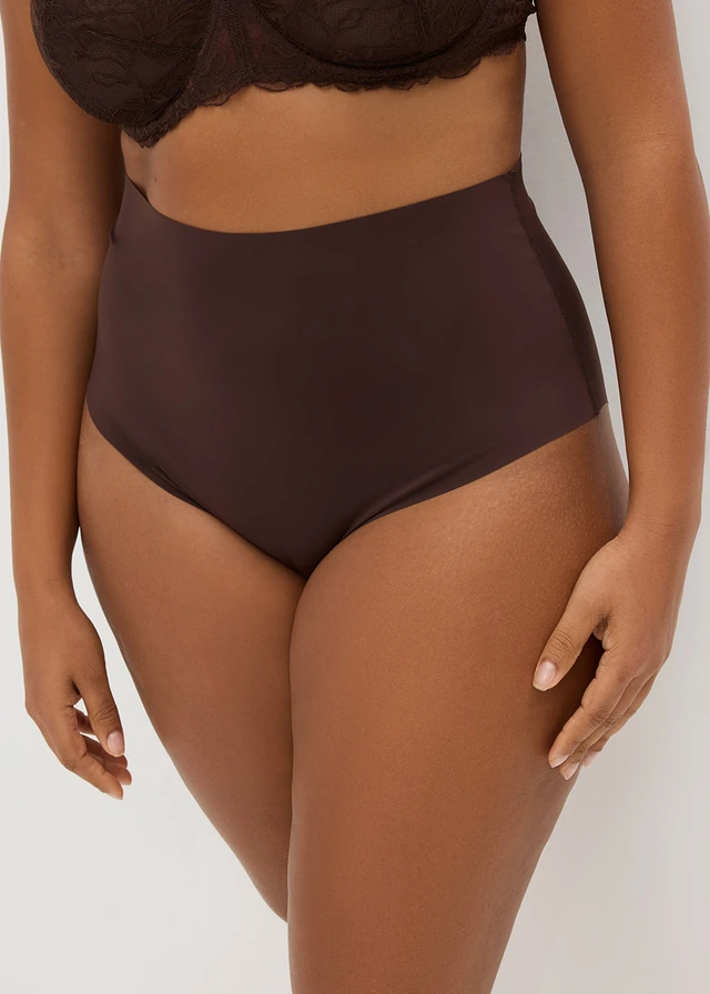 Naadloze slip, licht corrigerend, ultra light ( set van 2), Kleur: 2x donkerbruin