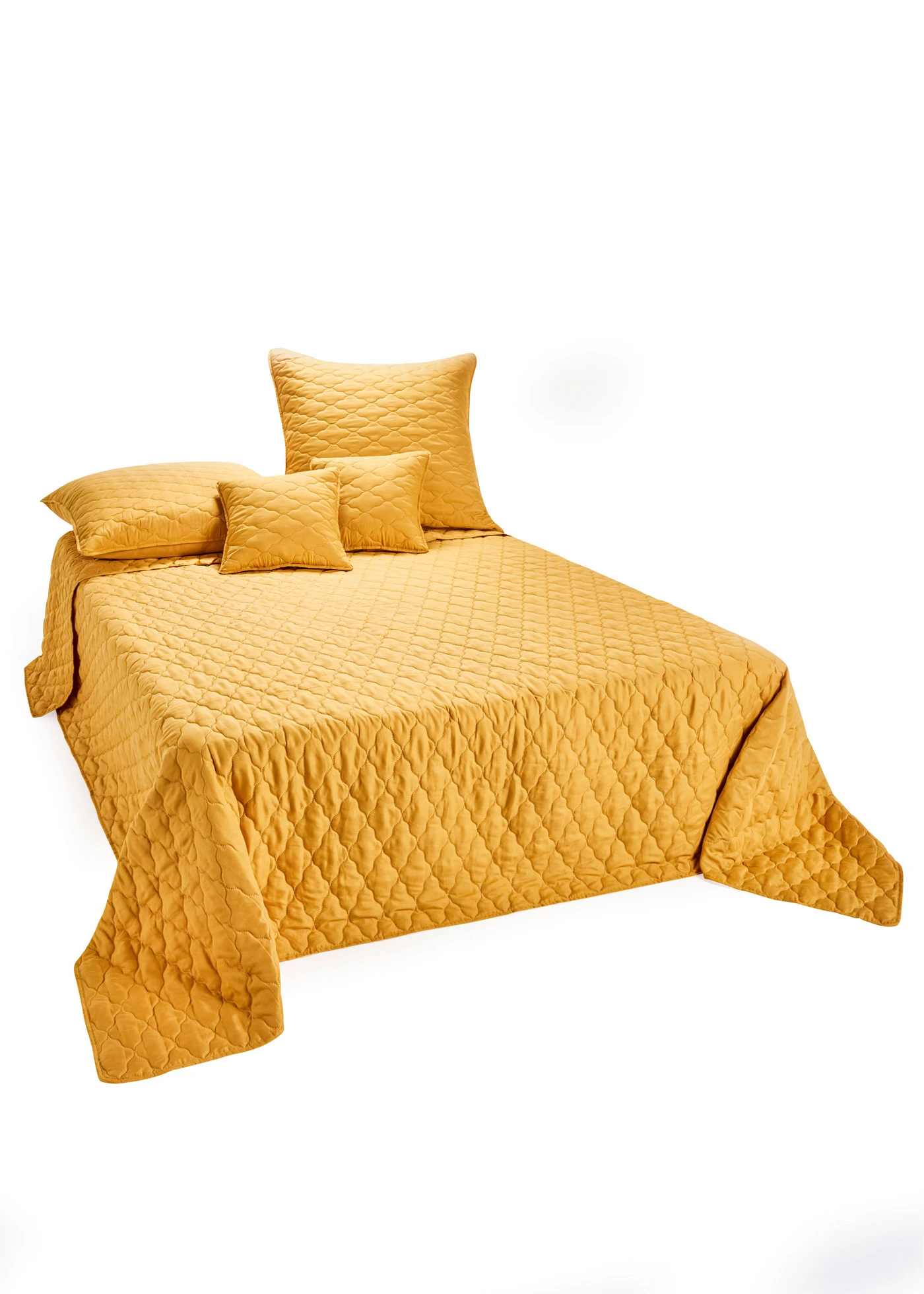 Lot de 2 housses de coussin matelassées • jaune moutarde • Boutique bonprix