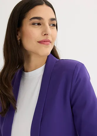 Blazer met plooitjes • paars • bonprix online shop