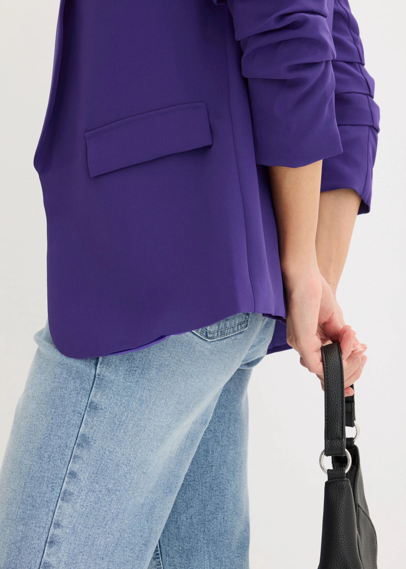 Blazer à manches froncées • violet • Boutique bonprix