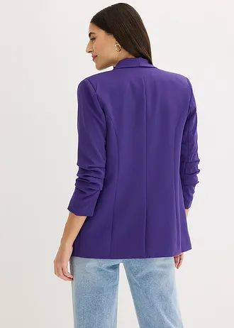 Blazer met plooitjes, Kleur: paars