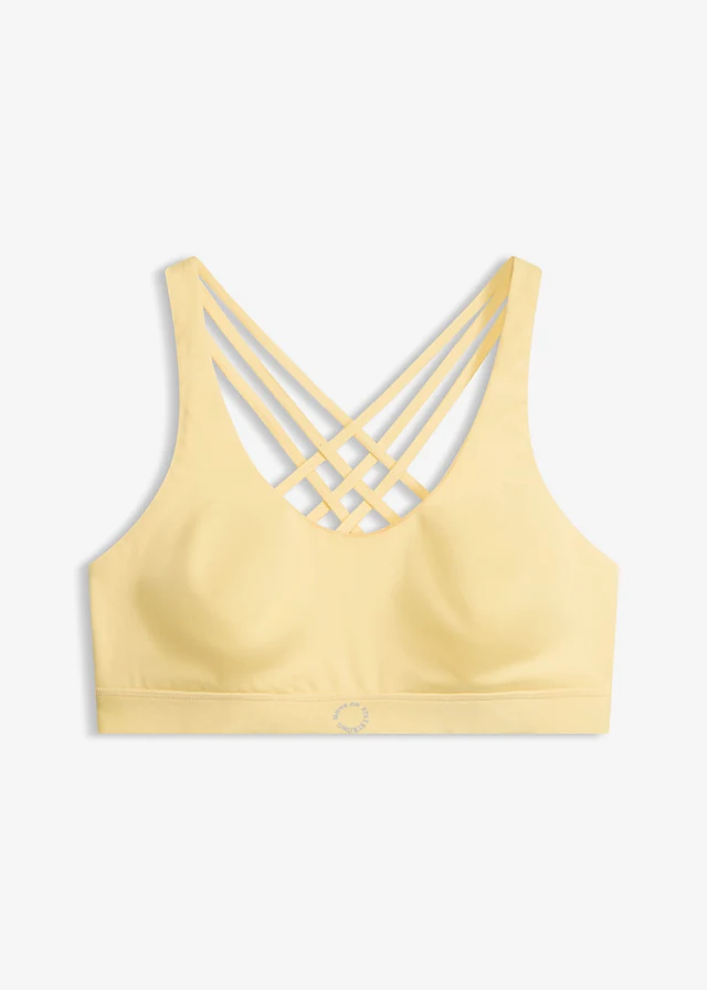 Soutien-gorge de sport à dos nageur, maintien léger • jaune clair • product-page.page-title-suffix