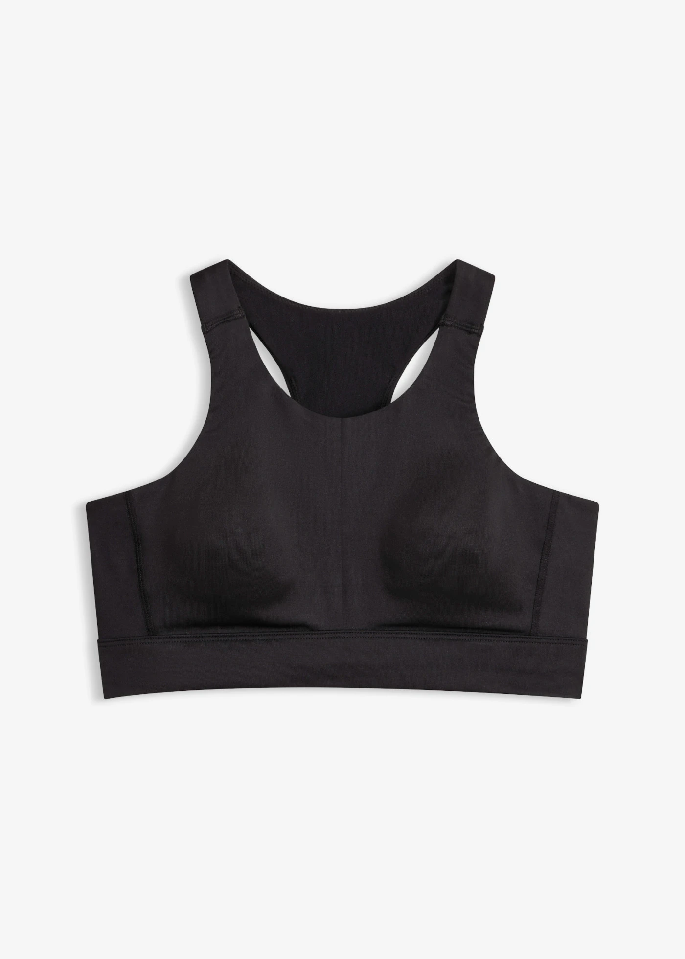 Sutien sport cu racerback, oferă susținere ușoară • negru • magazin bonprix
