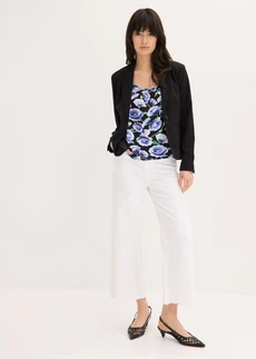 Top bretelles spaghetti • noir-bleu floral • Boutique bonprix