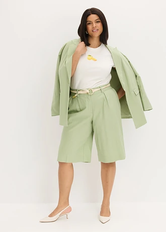 Shirt van elastisch katoen, Kleur: wolwit