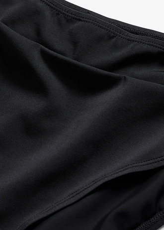 Rychleschnoucí bikinové kalhotky s vysokým pasem a vysoko vykrojenými nohavičkami • černá • bonprix obchod