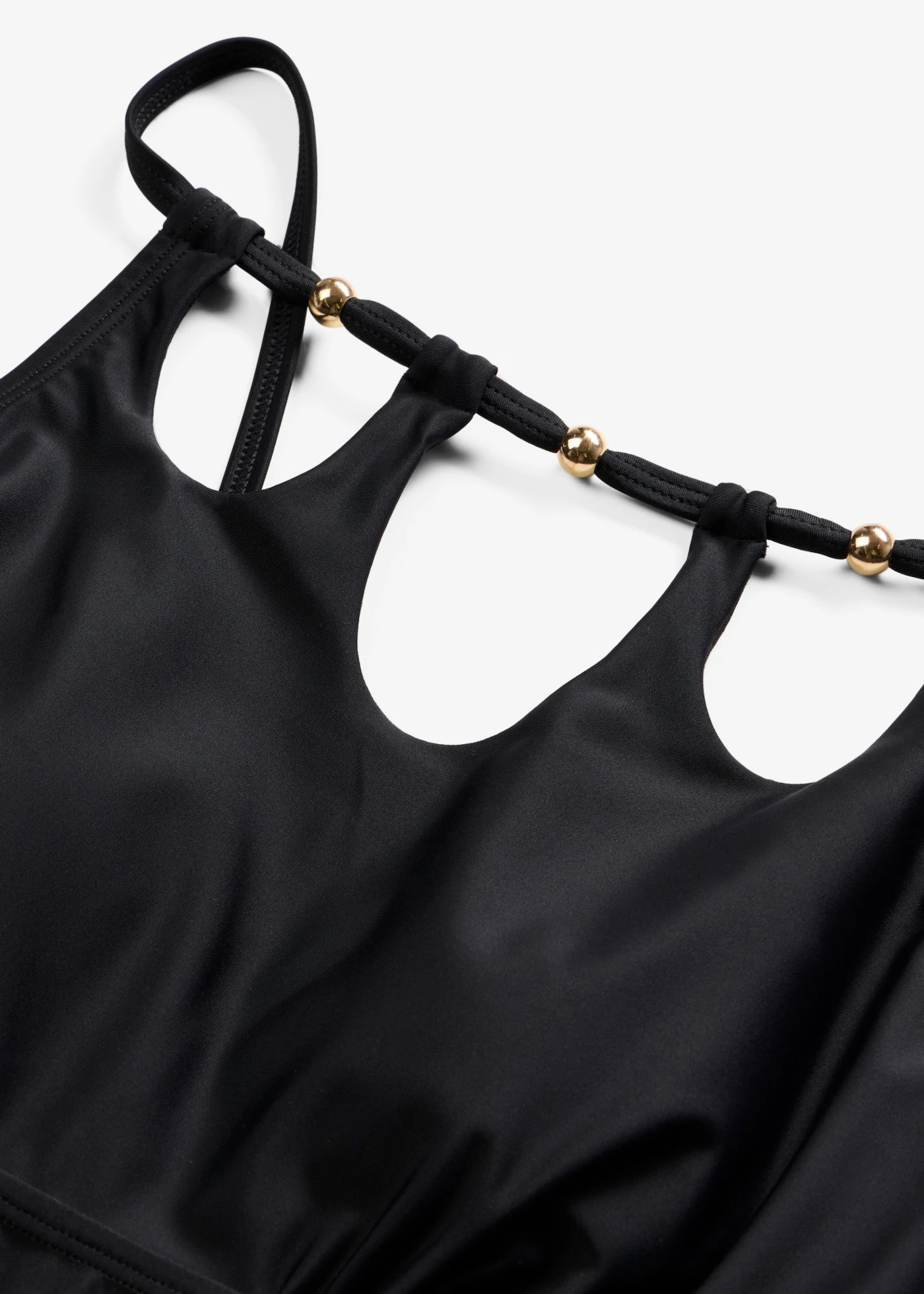 Tankini z wycięciami (2 części) • czarny • sklep bonprix