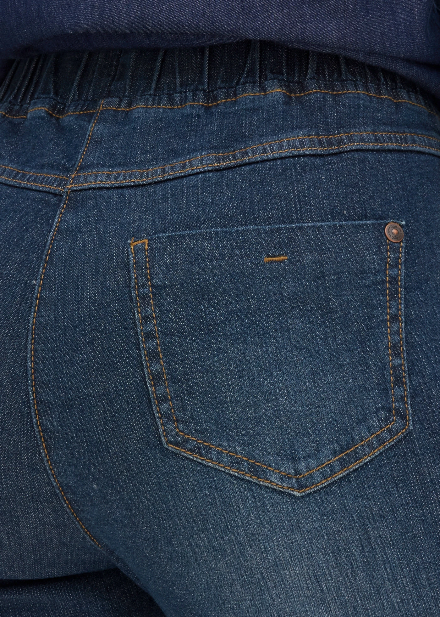 Jegging taille mi-haute élastiquée • bleu foncé denim • Boutique bonprix