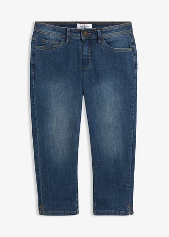 Slim fit jeans met mid waist, cropped
