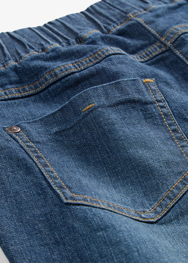 Jean slim, taille mi-haute, coton • bleu foncé denim • product-page.page-title-suffix