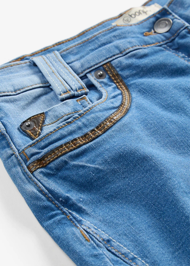 Jean corsaire slim, taille mi-haute • bleu denim • product-page.page-title-suffix