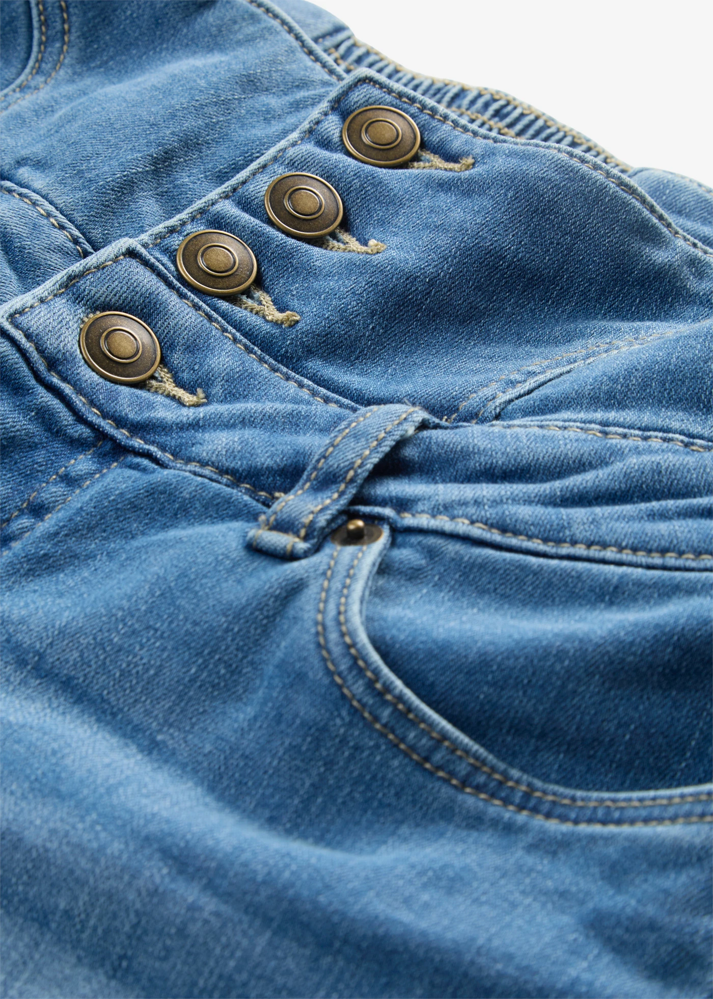 Highwaist džínové šortky • modrá bleached • bonprix obchod