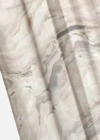 Gordijn met print (1 stuk), Kleur: grijs-sand