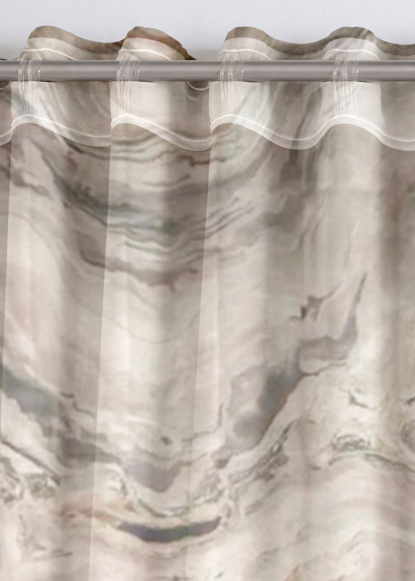 Gordijn met print (1 stuk) • grijs-sand • bonprix online shop