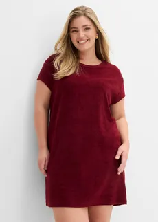 Robe en jersey éponge, Couleur: rouge rubis