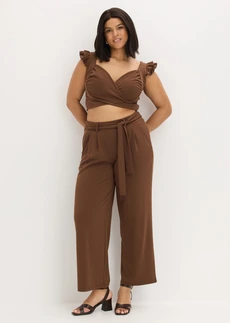 Triko a kalhoty (2dílná souprava), barva: hnědá