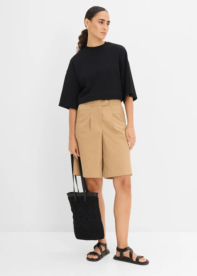 Twill bermuda, Kleur: mat camel