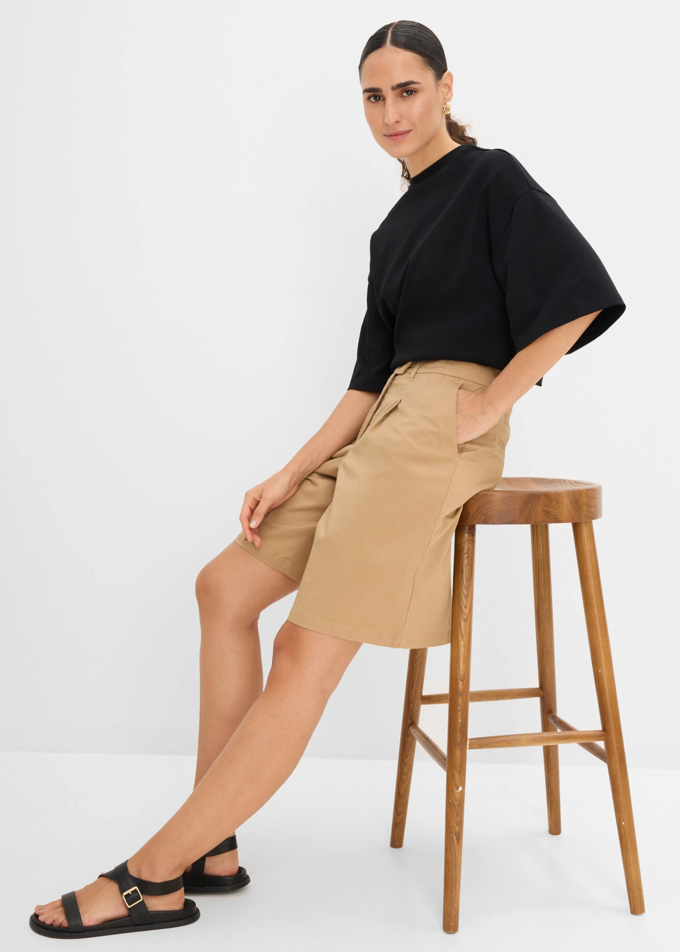 Twill bermuda • mat camel • bonprix online shop