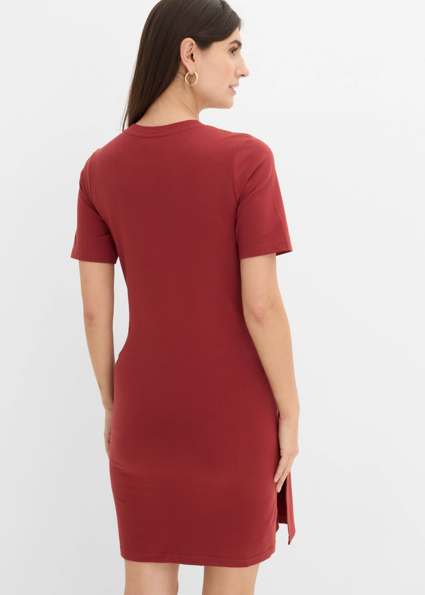 Robe de grossesse et d’allaitement en coton • rouge désert • Boutique bonprix