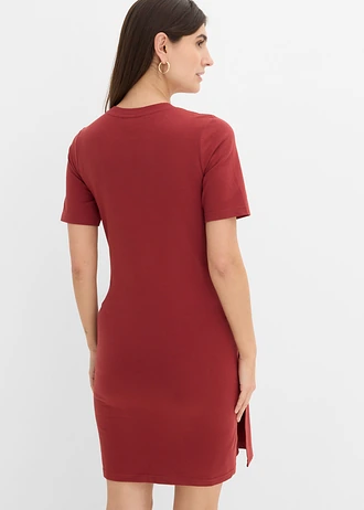 Robe de grossesse et d’allaitement en coton • rouge désert • Boutique bonprix