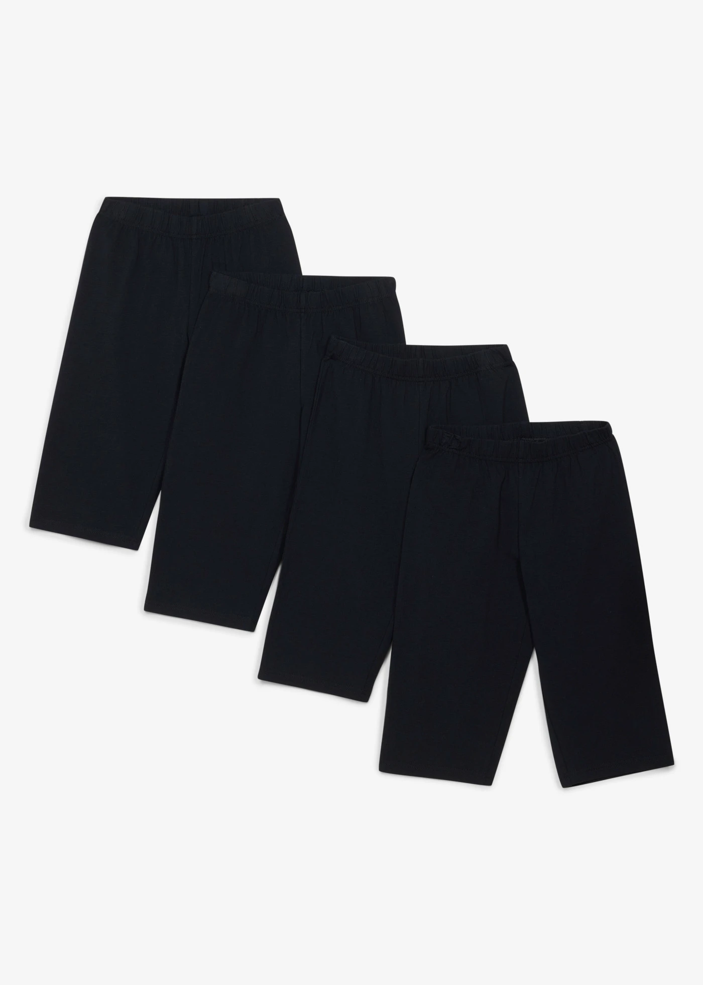 Lot de 4 cyclistes en coton extensible • noir • Boutique bonprix