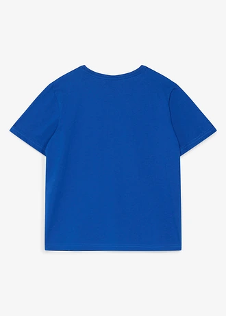 Italië T-shirt van puur biologisch katoen • kobaltblauw met print • bonprix online shop