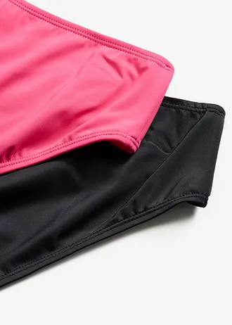 Slip (set/2 buc.) • pink/negru • magazin bonprix