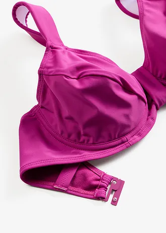 Biustonosz bikini minimizer z szerokimi ramiączkami • fioletowa orchidea • sklep bonprix