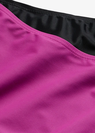 High Waist bikini alsó (2 db-os csomag) • lila+fekete • bonprix áruház