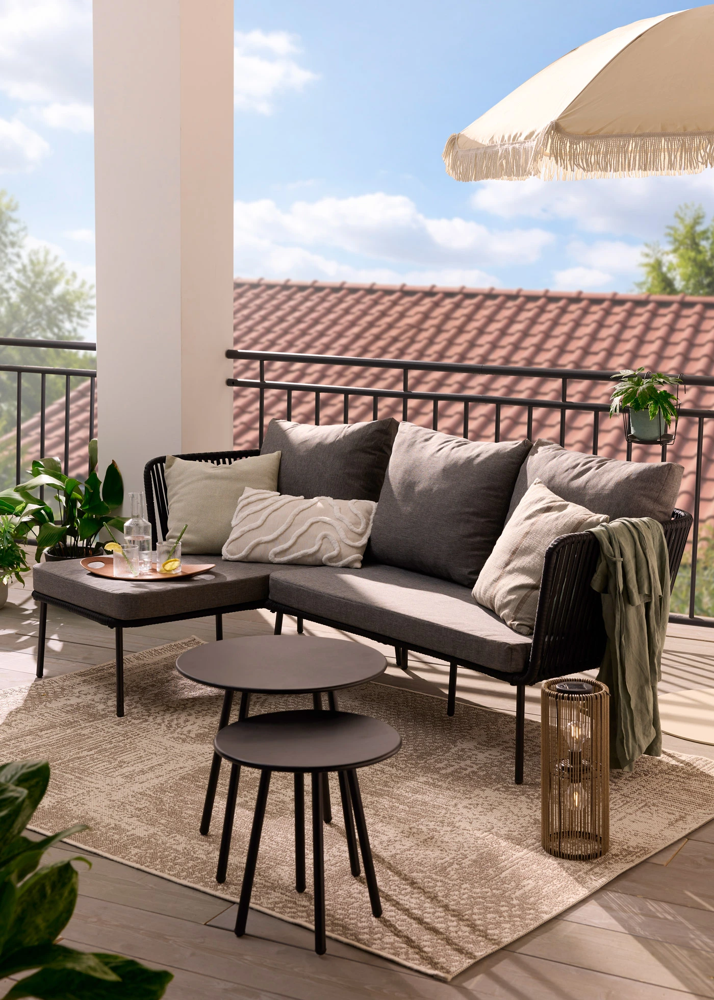 Lampe déco solaire • marron • Boutique bonprix