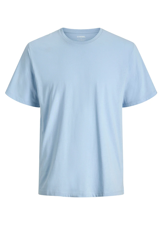 JJ REBEL T-shirt van puur katoen, Kleur: lichtblauw