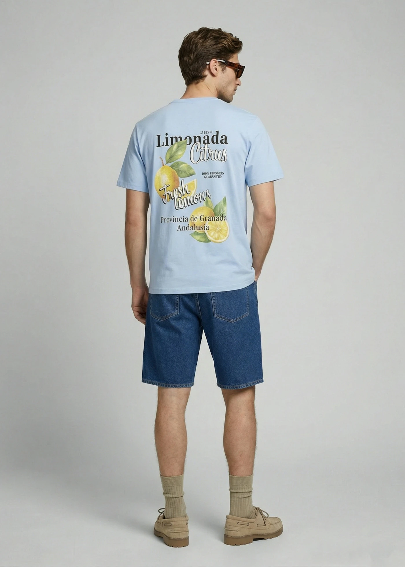 T-shirt JJ REBEL z czystej bawełny • jasnoniebieski • sklep bonprix