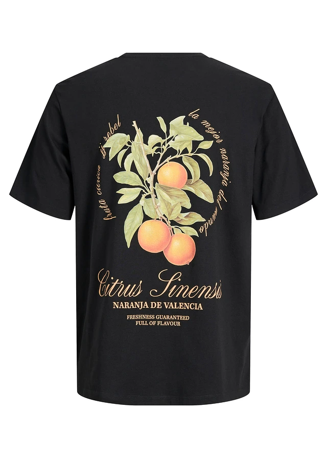 T-shirt JJ REBEL z czystej bawełny • czarny z nadrukiem • sklep bonprix