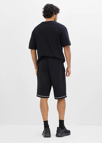 T-shirt i spodenki (komplet 2-cz.) • czarny • sklep bonprix