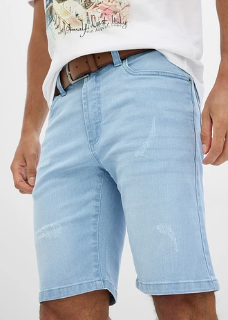 Farmer bermuda elasztikus derékpánttal, Regular Fit • világoskék denim • bonprix áruház