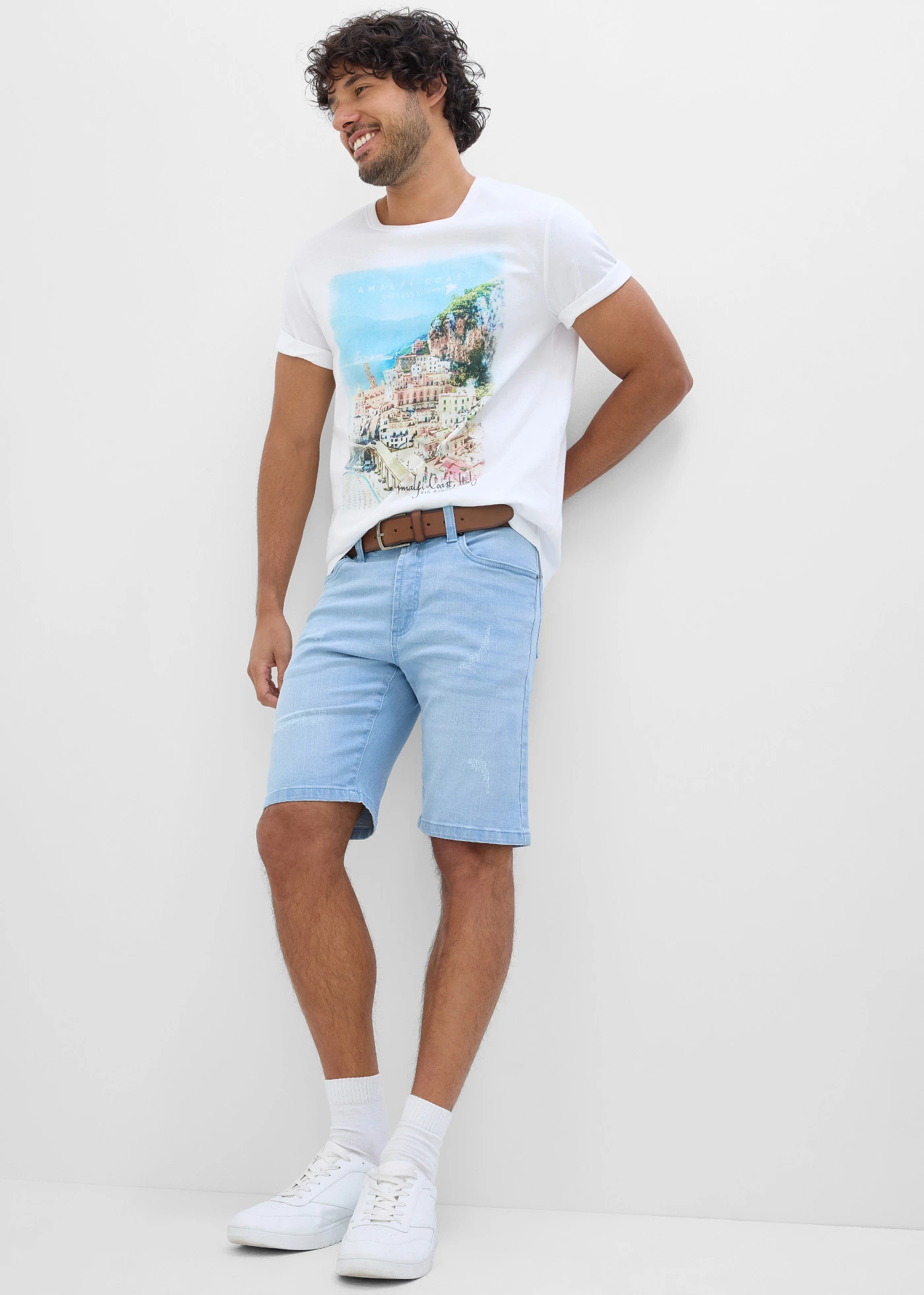 Farmer bermuda elasztikus derékpánttal, Regular Fit • világoskék denim • bonprix áruház