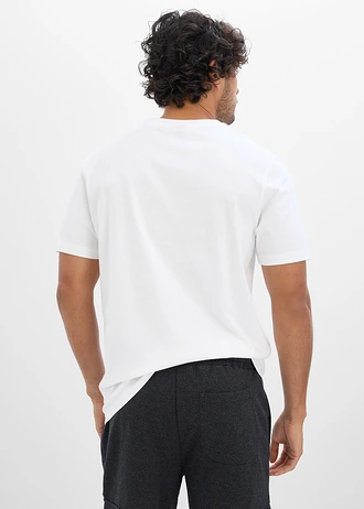 Tricou din bumbac organic 100%, culoare: alb cu imprimeu