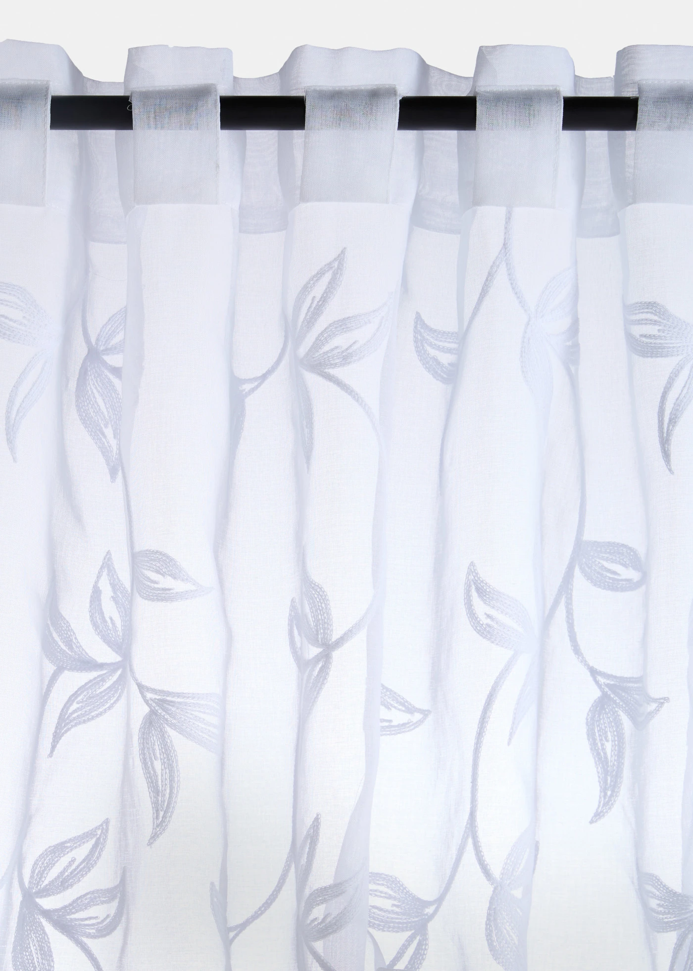 Perdea cu broderie (1buc.) • alb • magazin bonprix