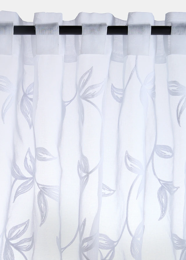 Voilage avec broderies (1 pce) • blanc • product-page.page-title-suffix