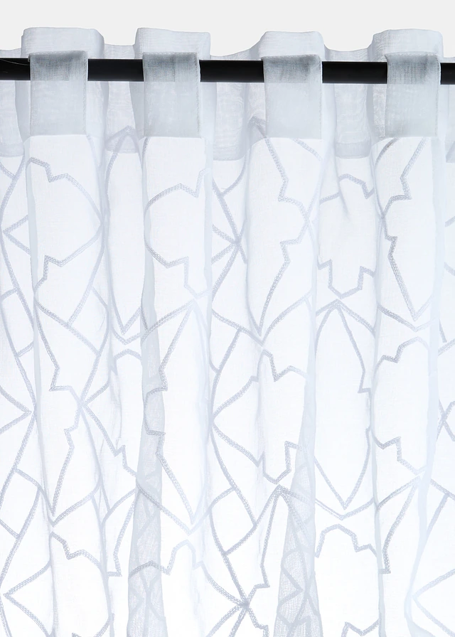 Voilage avec broderies (1 pce) • blanc • product-page.page-title-suffix