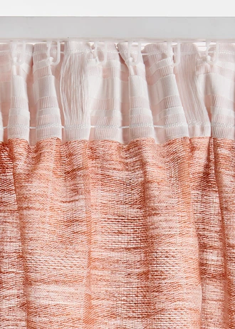 Jacquard gordijn (1 stuk) • roestkleur • bonprix online shop
