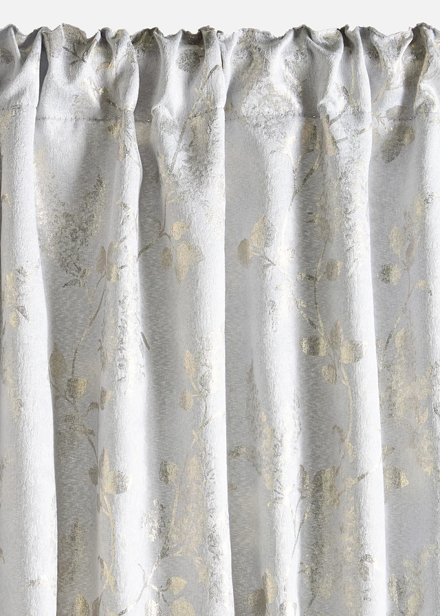 Rideau en polaire jacquard brillant (1 pce) • beige-doré imprimé • product-page.page-title-suffix