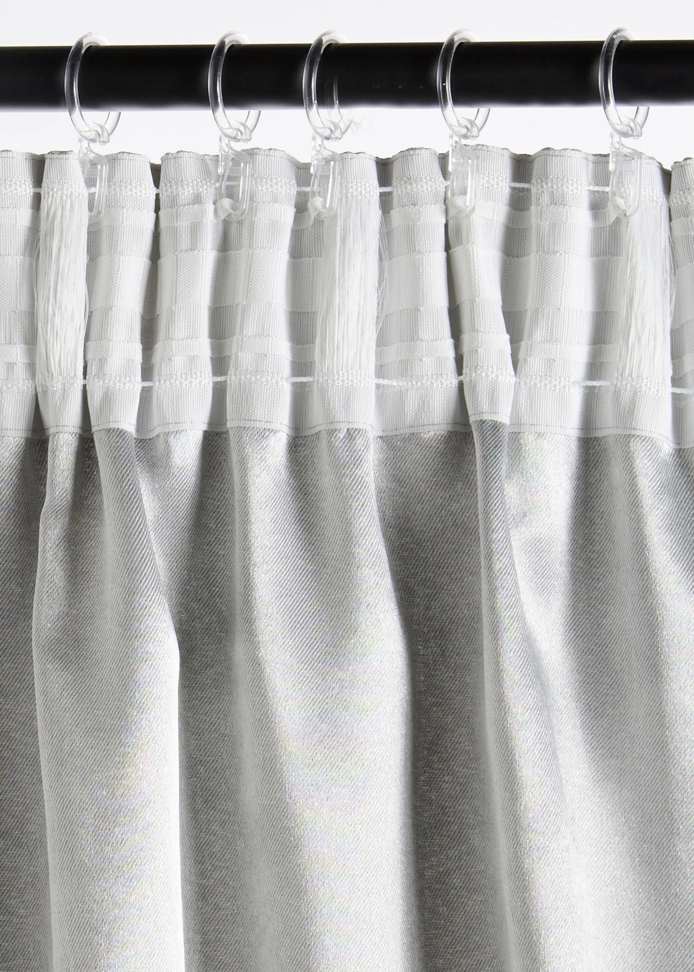 Rideau en polaire jacquard brillant (1 pce) • beige-doré imprimé • Boutique bonprix